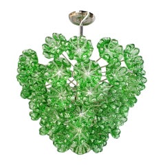 Murano Floral Glass Chandelier