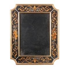 House of Jansen Giltwood and Eglomise Mirror.