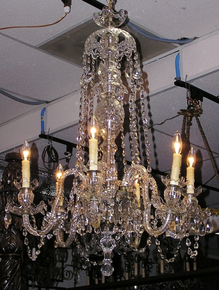 English Crystal Chandelier For Sale at 1stDibs