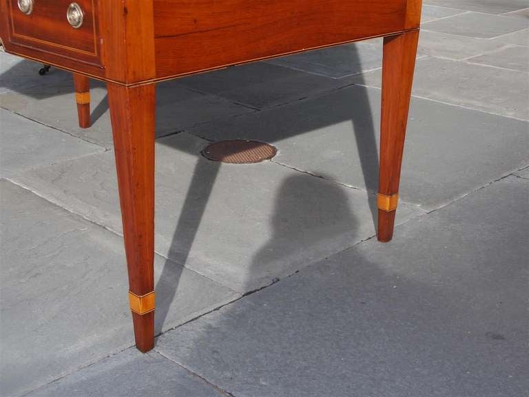 Englischer englischer Tambour-Schreibtisch aus Hepplewhite-Mahagoni. Die Herstellung erfolgt um 1780 im Angebot 4