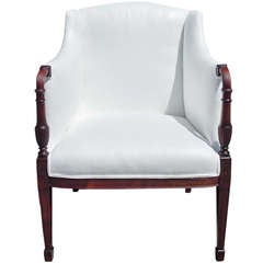 American Mahogany Hepplewhite Arm Chair. Boston,  Circa 1810