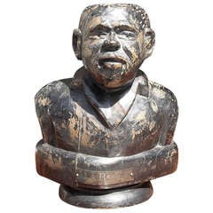 American Carved Wooden Bust of Jamaican, Marcus Mosiah Garvey, Jr. Early 20th Century 12