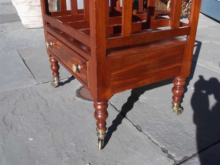 A Rare Large English Regency Mahogany Canterbury. Circa 1810 For Sale 3