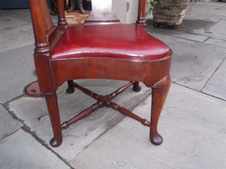 English Mahogany Queen Anne Corner Chair.  Circa 1760 2