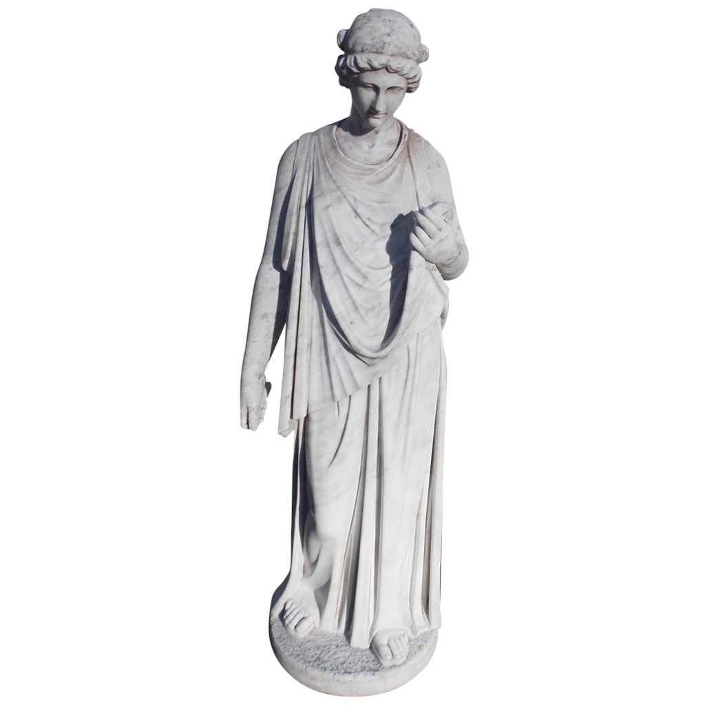 Italian Marble Figural Statue. Circa 1820