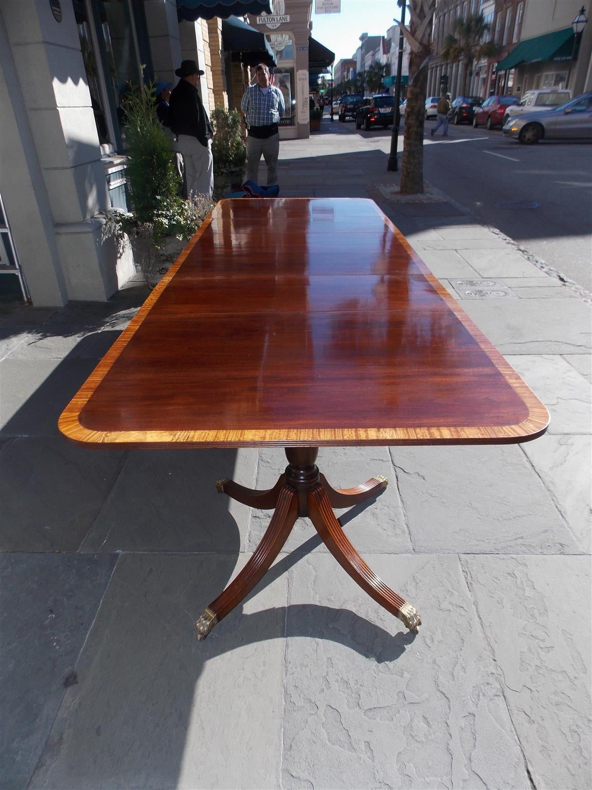 mahogany inlaid dining table