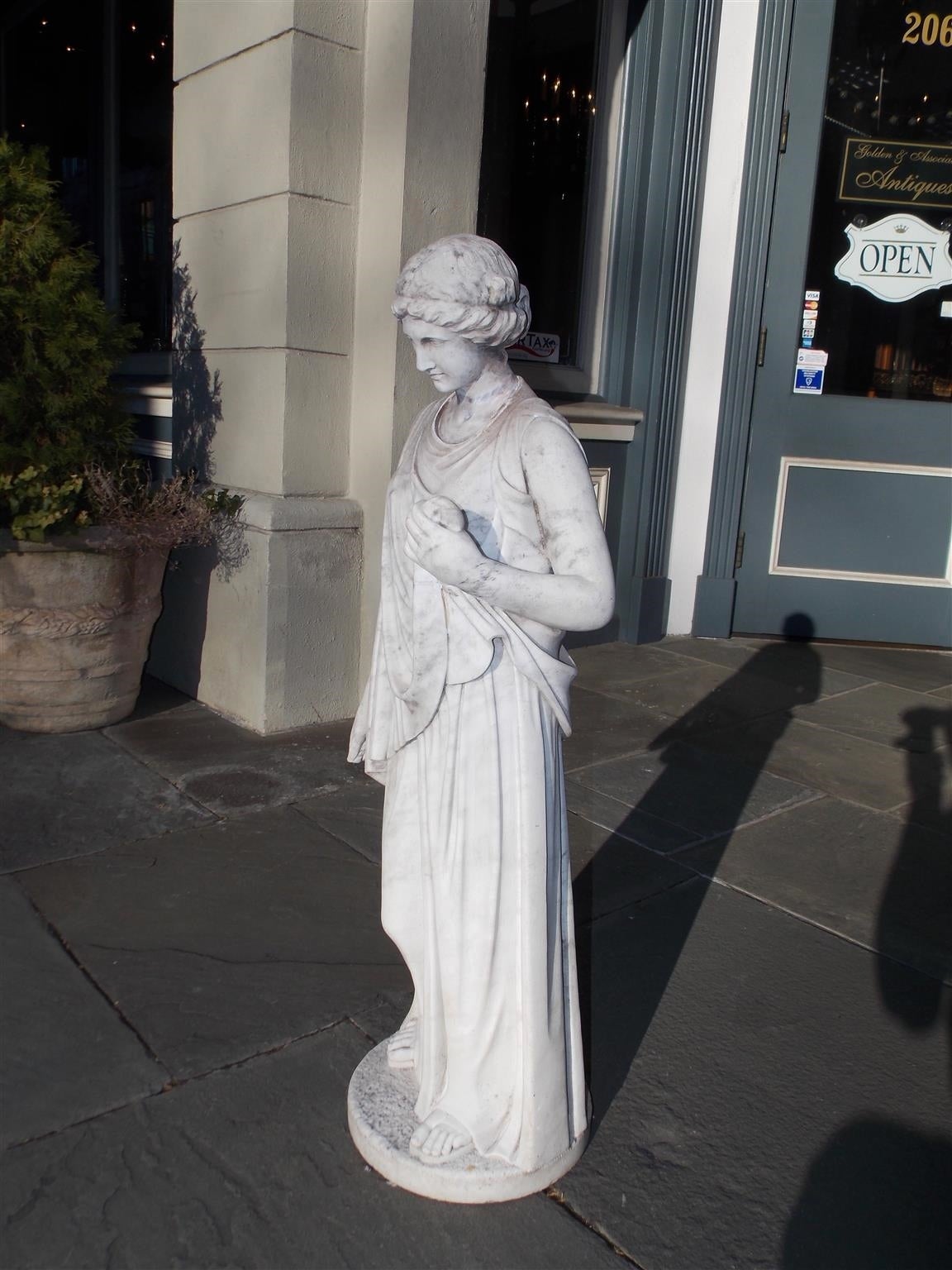 Early 19th Century Italian Marble Figural Statue. Circa 1820 For Sale