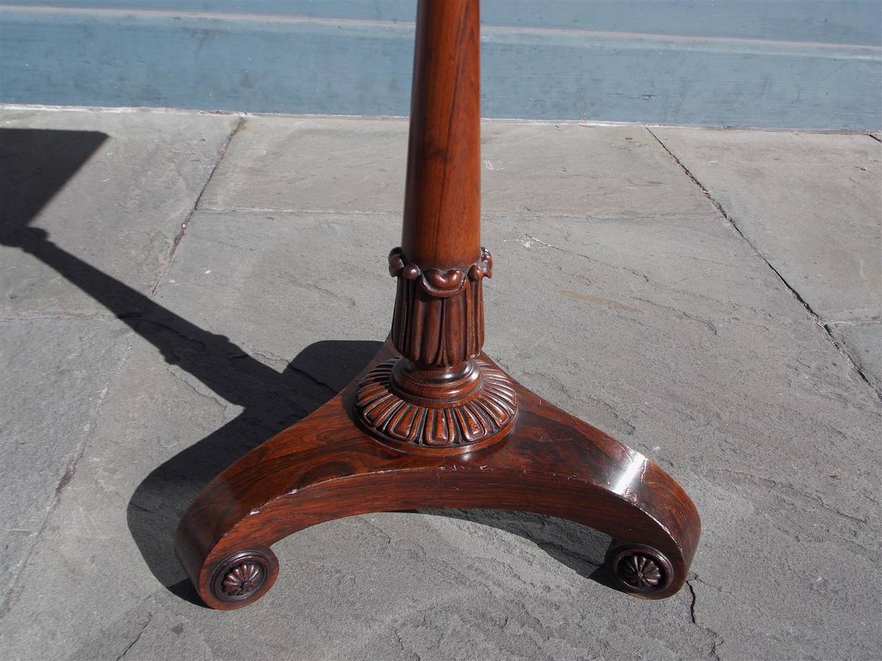English Regency Kings Wood Pedestal Side Table, Circa 1810 For Sale 2