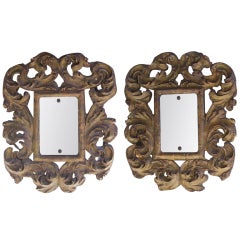 Pair of Venetian Gilt Mirrors
