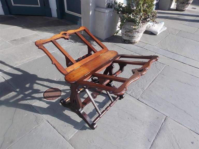 19th Century American Walnut Portfolio Stand. Circa 1850 For Sale