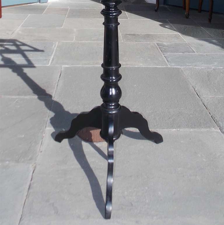 German Black Lacquered Telescopic Music Stand. Circa 1860 In Excellent Condition For Sale In Hollywood, SC