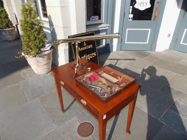 British English Brass Telescope on Tripod Stand signed Dollond, London Circa 1890 For Sale