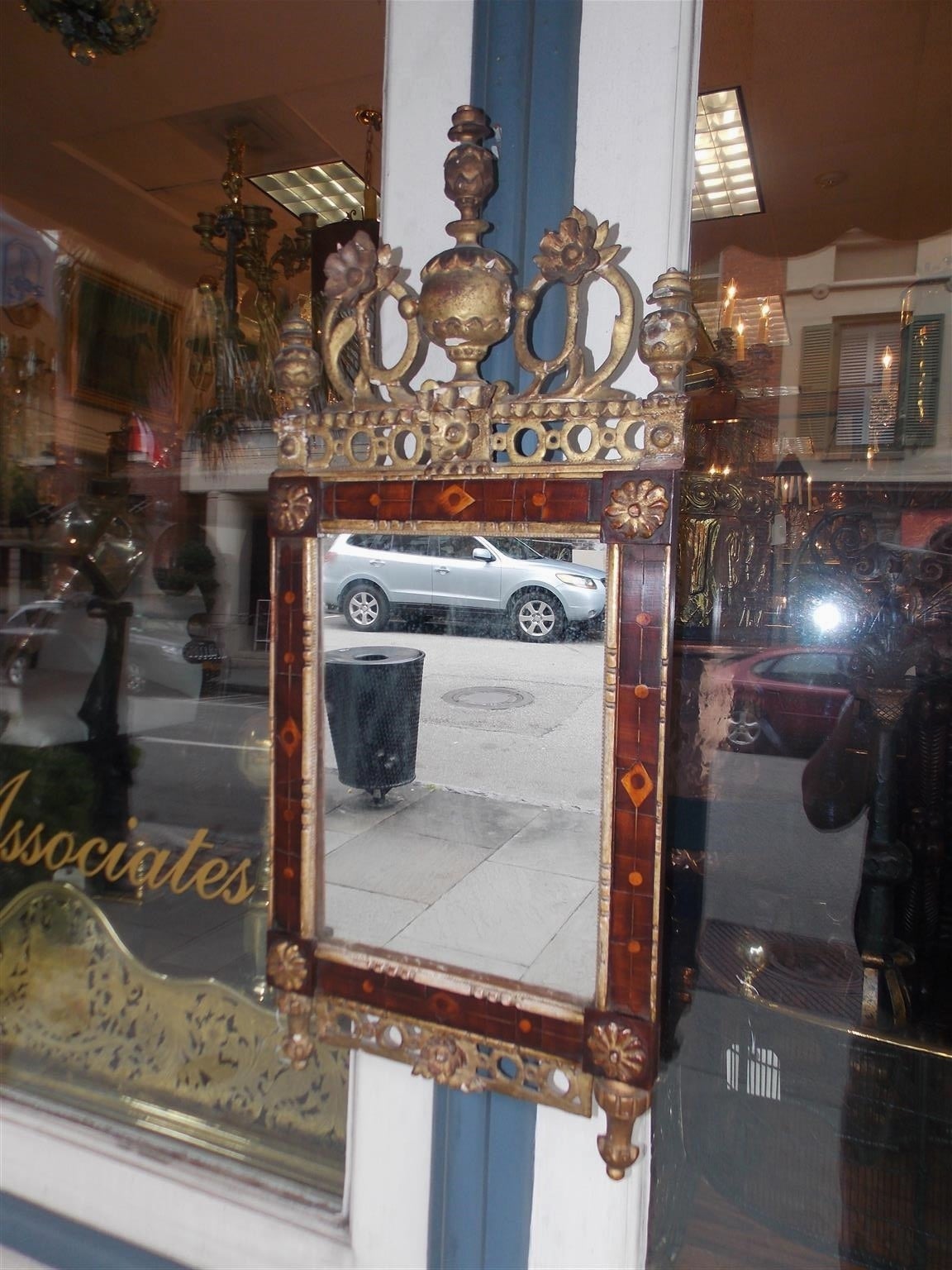 Spanish Mahogany and Gilt Bilbao Mirror, Circa 1780