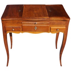 Antique French Pear Wood Ladies Dressing Table. Circa 1820