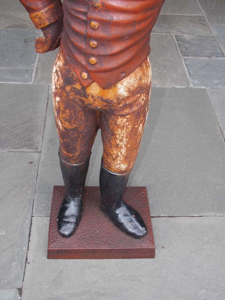 cast iron jockey statue