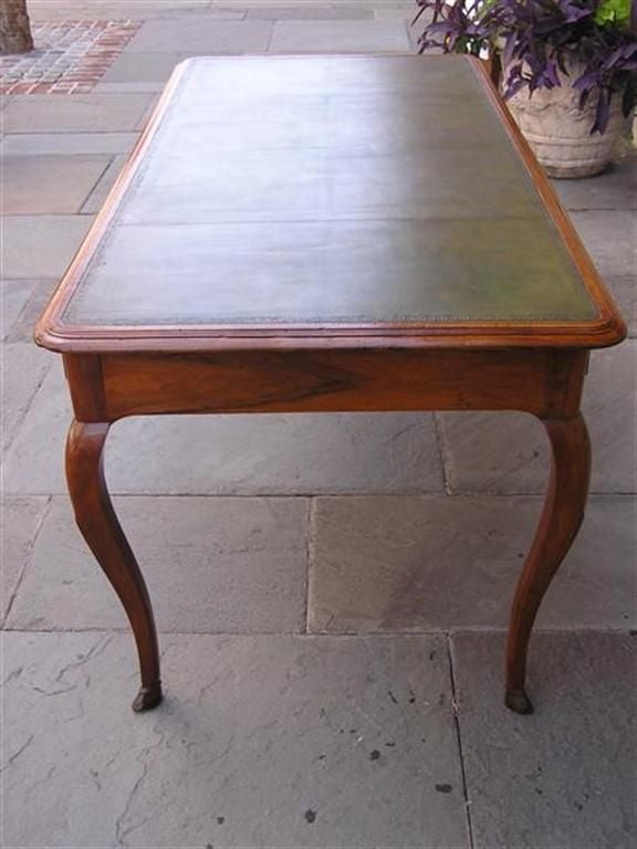 French Cherry Leather Top Library Table, Circa 1770 1