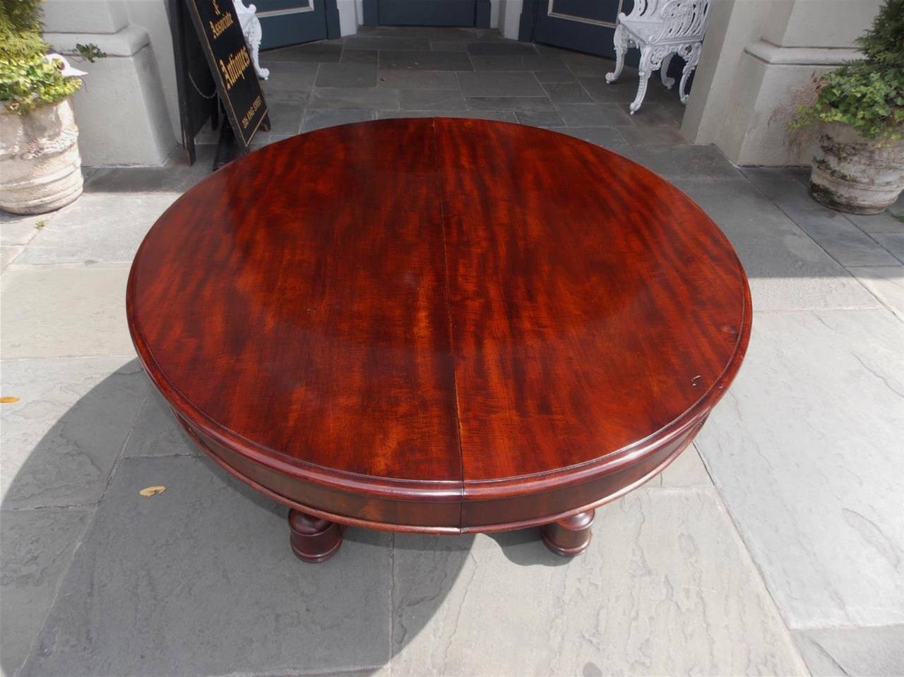 Table avec table console classique américaine en acajou, Boston, datant d'environ 1830 en vente 2