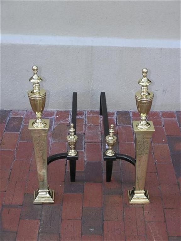 Pair of American Andirons For Sale 3