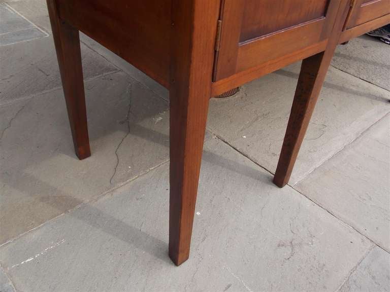 American Walnut Paneled Sideboard with a Molded Edge and  Wood Knobs. 19th Cent. 3