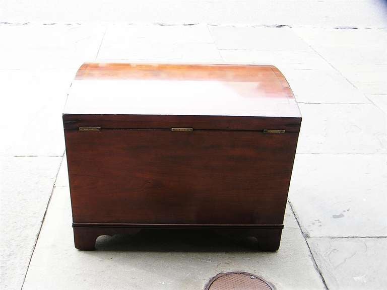 American Mahogany Gentleman's Traveling Chest Circa 1815 2