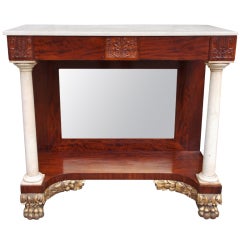 American Mahogany and Gilt Marble Pier Table ( Philadelphia ) 2