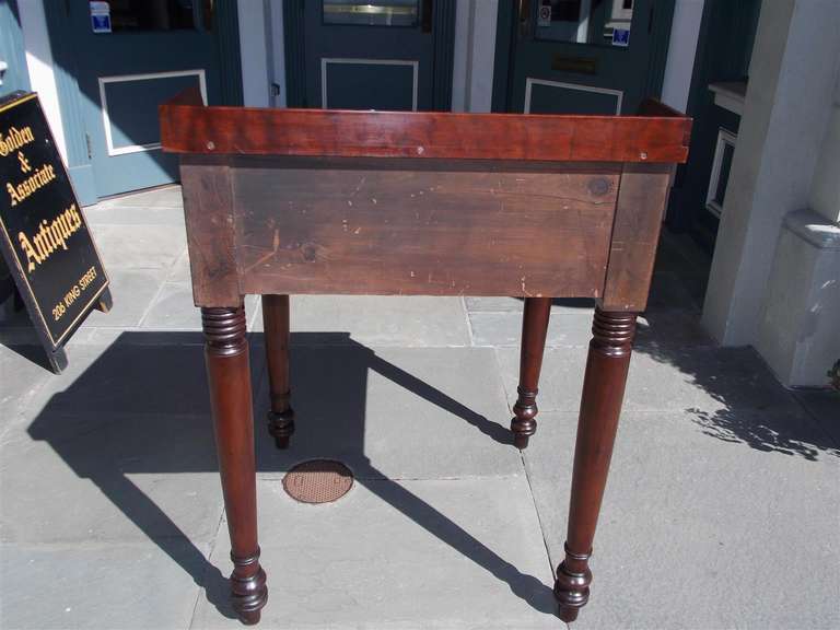 American Sheraton Mahogany Plantation Desk. Circa 1820 3