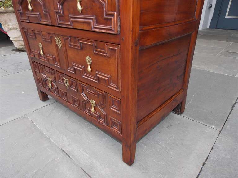 English Diminutive Red Cedar Chest of Drawers, Circa 1700 For Sale 2