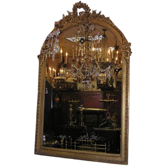French Gold Gilt Mirror