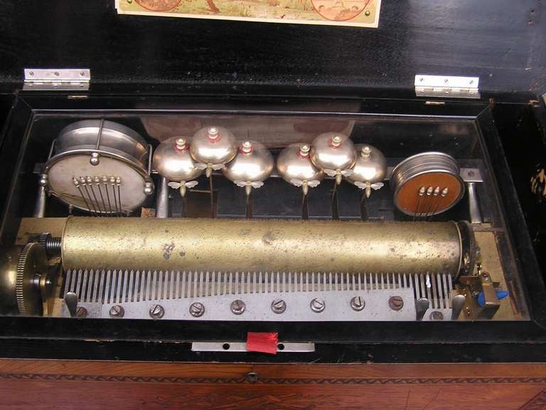 German Inlaid and Ebonized Music Box. 19th Century 3