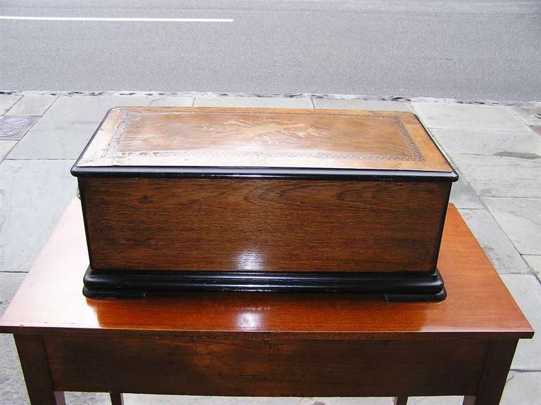 German Inlaid and Ebonized Music Box. 19th Century 4
