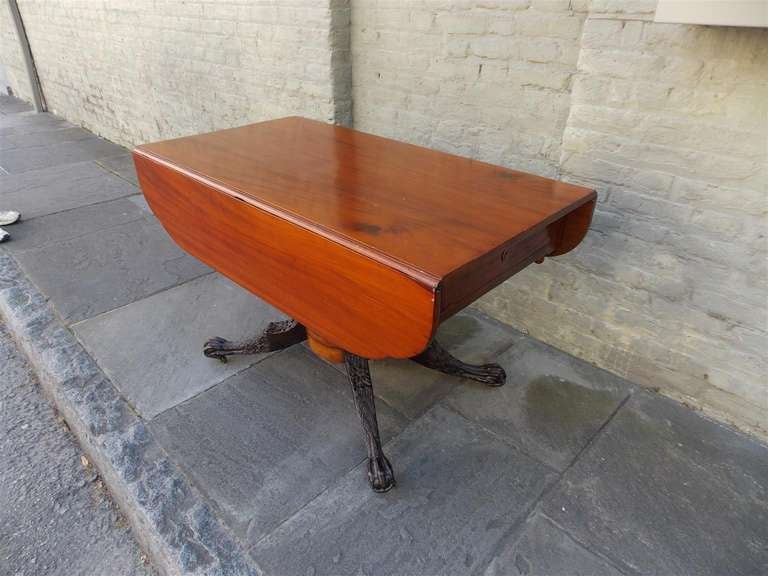 American Mahogany Ebonized Breakfast Table ( Philadelphia ) In Excellent Condition In Charleston, SC