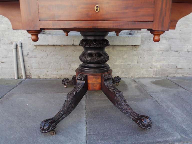 American Mahogany Ebonized Breakfast Table ( Philadelphia ) 3