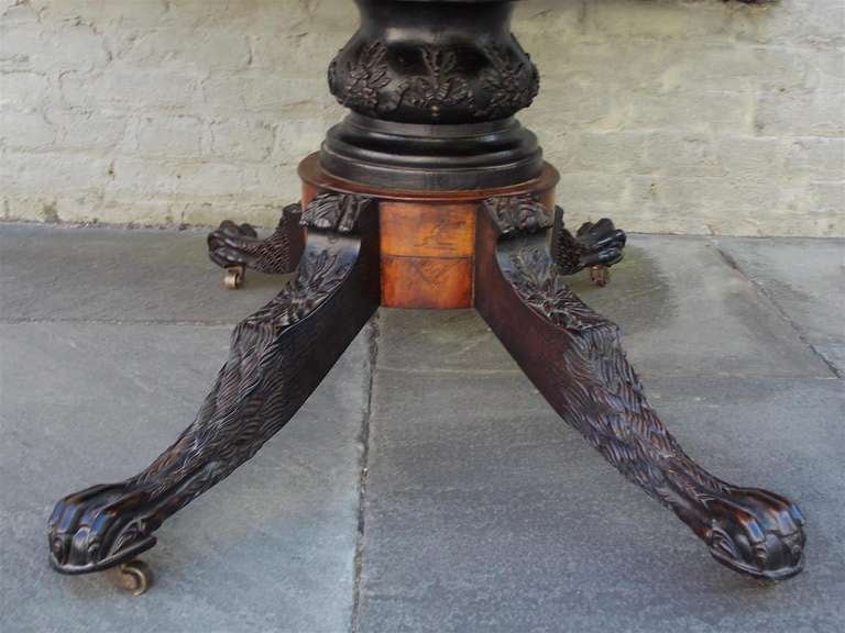 American Mahogany Ebonized Breakfast Table ( Philadelphia ) 4