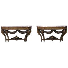 Pair of French Consoles