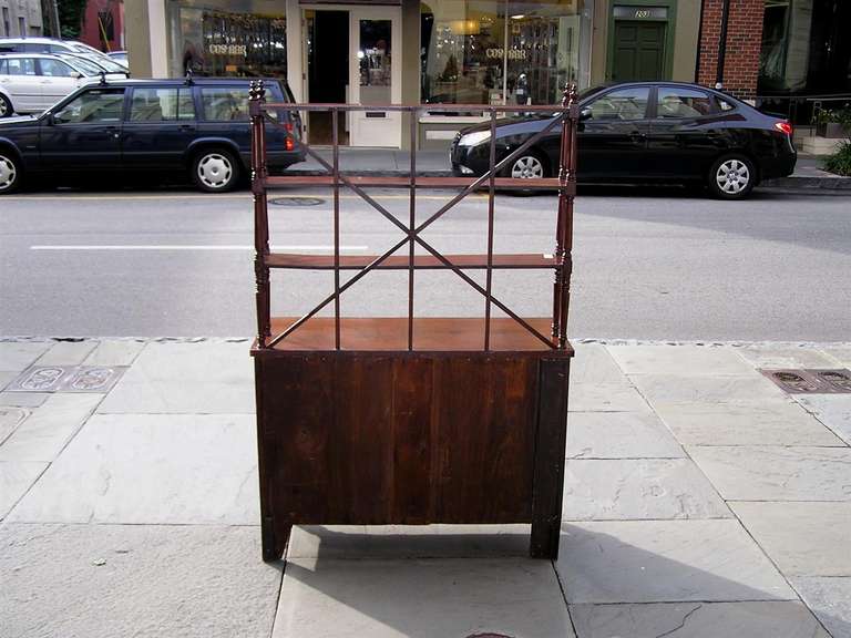 English Regency Book Matched Mahogany Bookcase with Tiered Shelving, C. 1810 For Sale 5