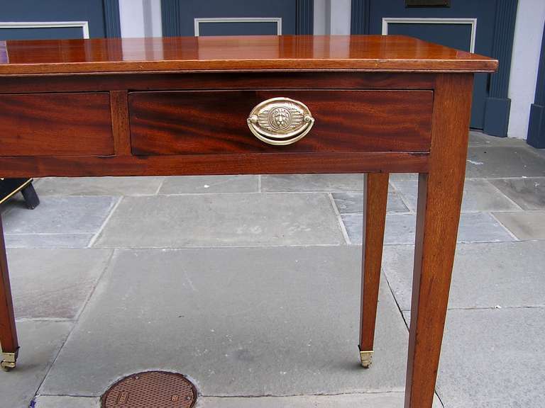 English Mahogany Writing Table. Circa 1790 1