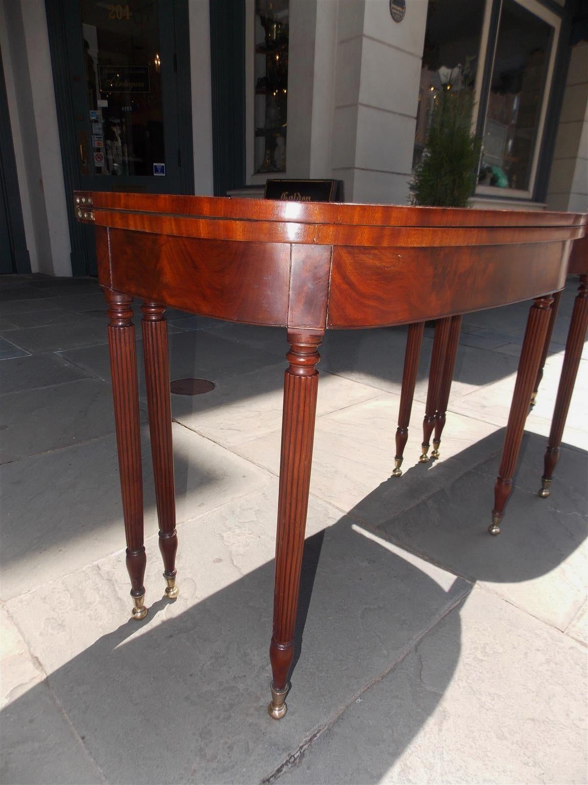 Pair of American Sheraton Mahogany Card Tables, NY Circa 1790 4