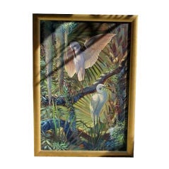 Oil On Canvas   " Hilton Head Egrets "