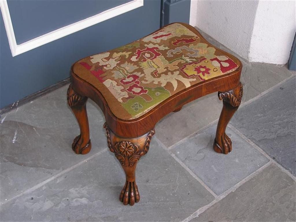 Scottish  Walnut Stool