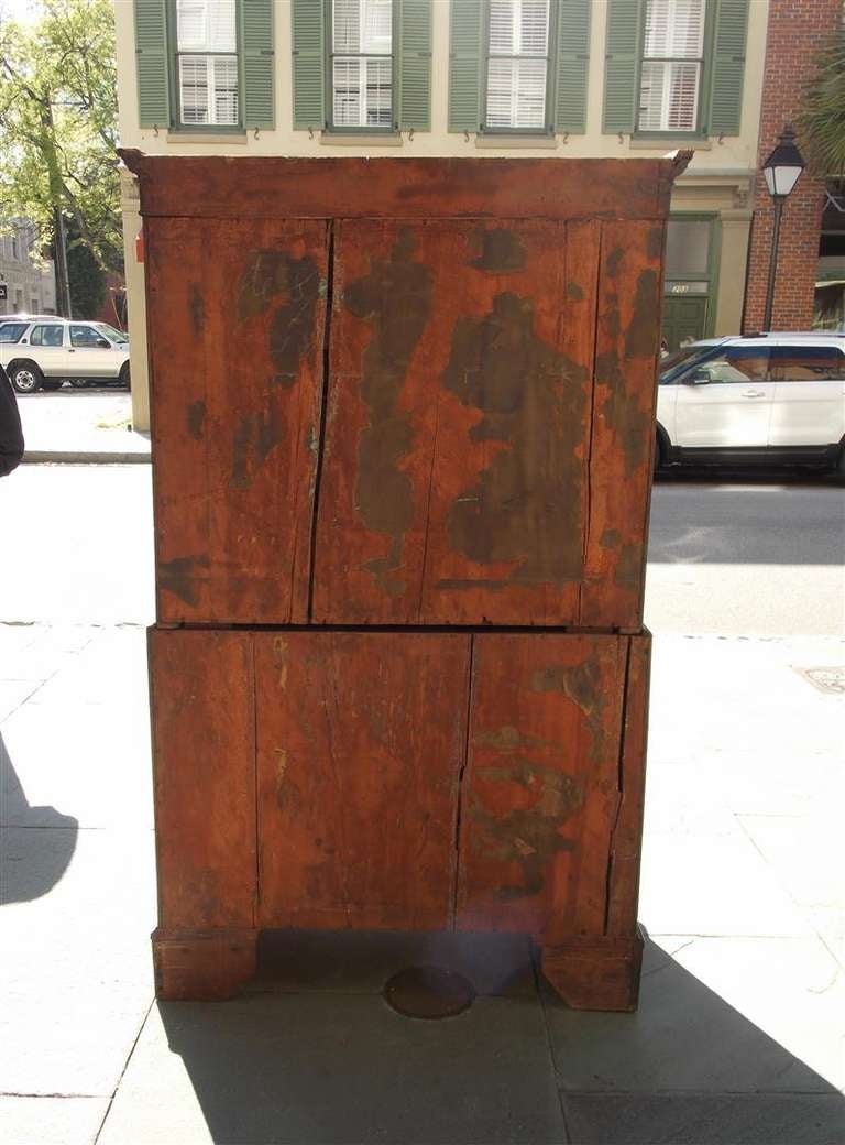 English Chippendale Mahogany Graduated Chest on Chest. Circa 1770 2