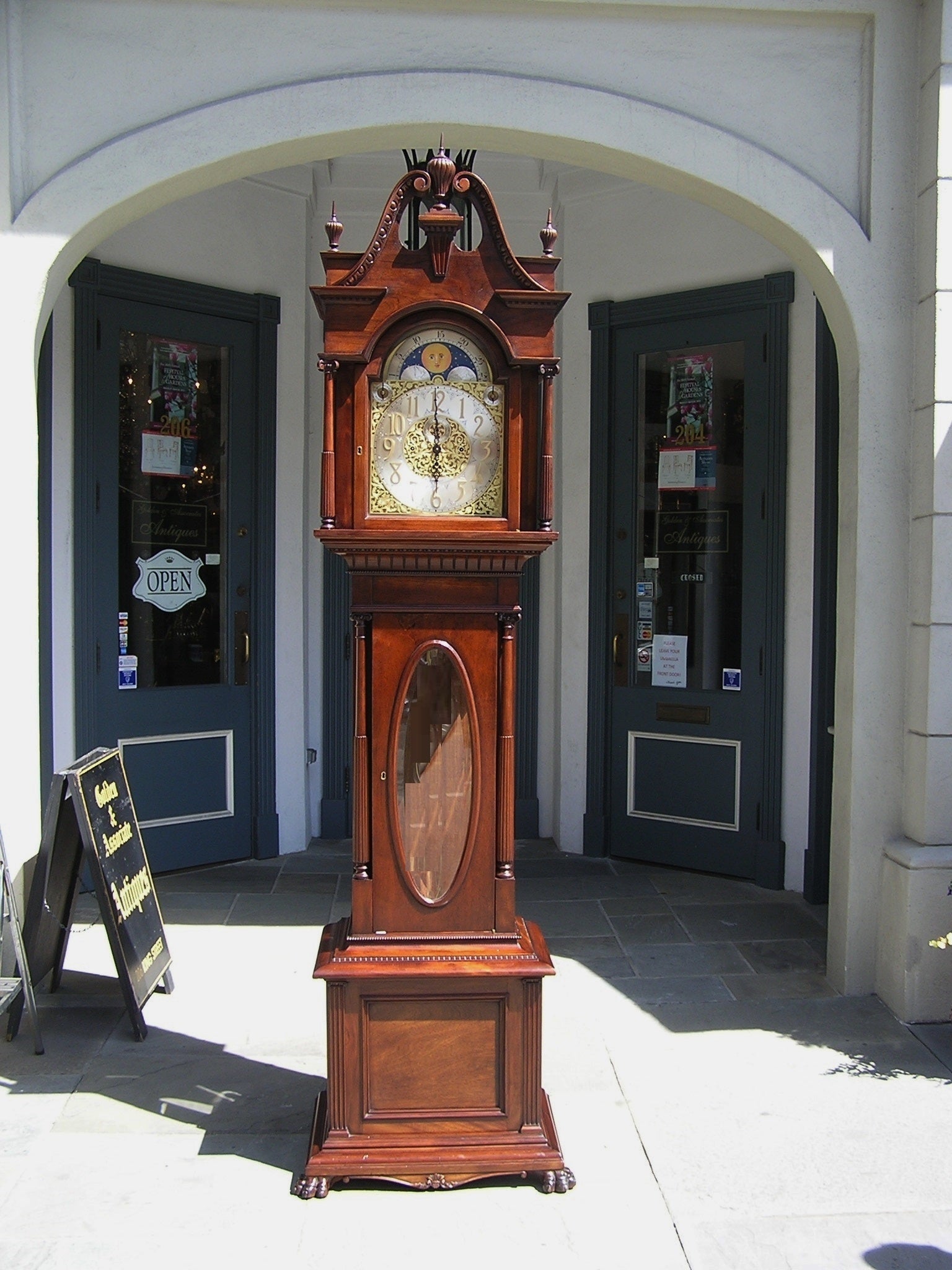 American Mahogany Tall Case Clock (Seth Thomas)