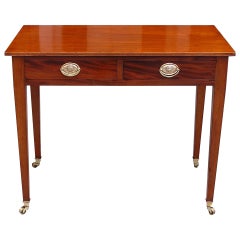 English Mahogany Writing Table. Circa 1790