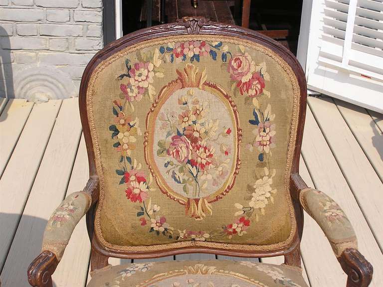 Pair of French Louis XVI Walnut Armchairs, Circa 1770 For Sale 2