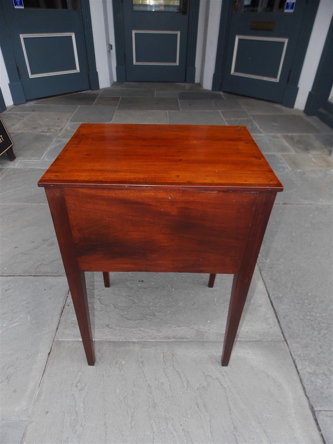 Charleston Mahogany Inlaid Two-Drawer Side Table, Circa 1800 3