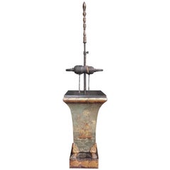 Antique English Tole Nautical Table Lamp. Circa 1870