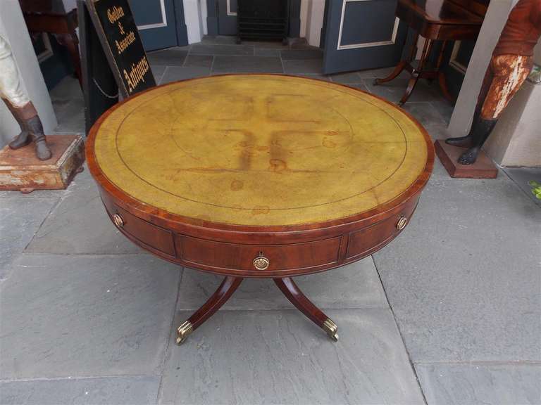 18th Century and Earlier English Regency Mahogany Rent Table.  Circa 1790 For Sale
