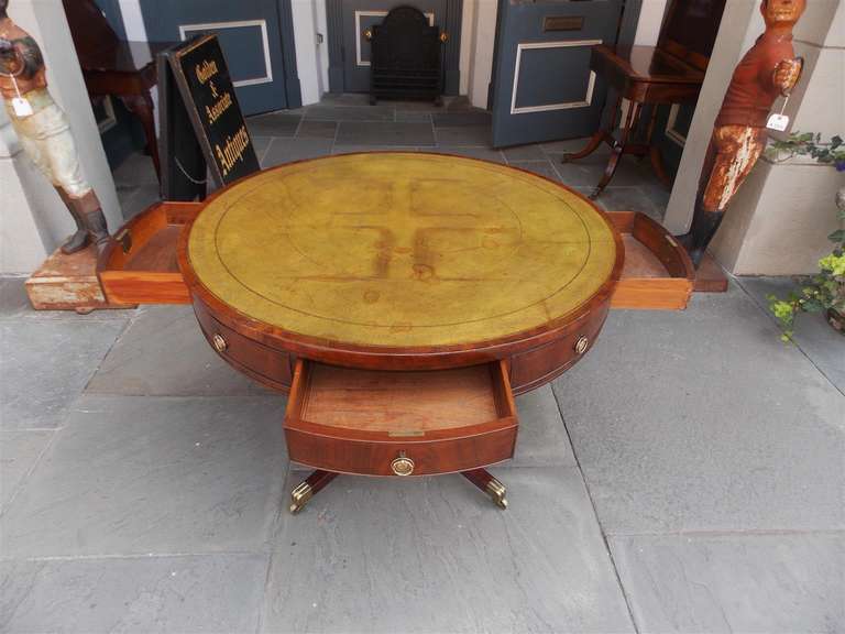 English Regency Mahogany Rent Table.  Circa 1790 For Sale 1