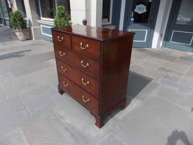 19th Century English Chippendale Mahogany Chest of Drawers, Circa 1810 For Sale