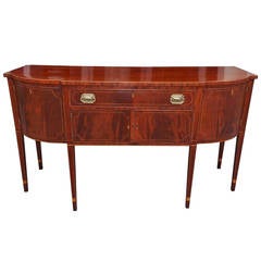 American Mahogany and Satinwood Inlaid Sideboard, Circa 1800