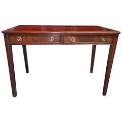 English Mahogany Leather Top Writing Desk, Circa 1780 3